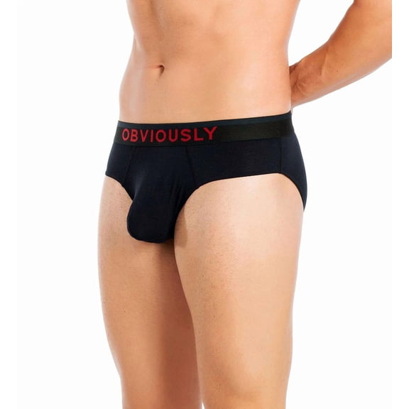 Men's Obviously C02-1A FreeMan AnatoFREE Brief (Black XL)