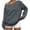 #02Gray, variant on Womens Off Shoulder Sweatshirt Sparkle Long Sleeve Sweatshirt Casual Season Oversized Tshirts Sexy Slouchy Cozy Apparel Camel L