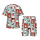 thumbnail image 1 of Balery Warm Christmas Memories Conjunto de Pijama Infantil de Manga Corta con Estampado – Ropa de Dormir de Algodón Suave-3X-Large, 1 of 6