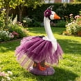 thumbnail image 5 of Goose Clothing Outfit with Chiffon Skirt, Polyester Fabric for Lawn Goose, Outdoor Porch Patio Garden Decoration, Themed Dress for Seasonal Display, Topliu, 5 of 8
