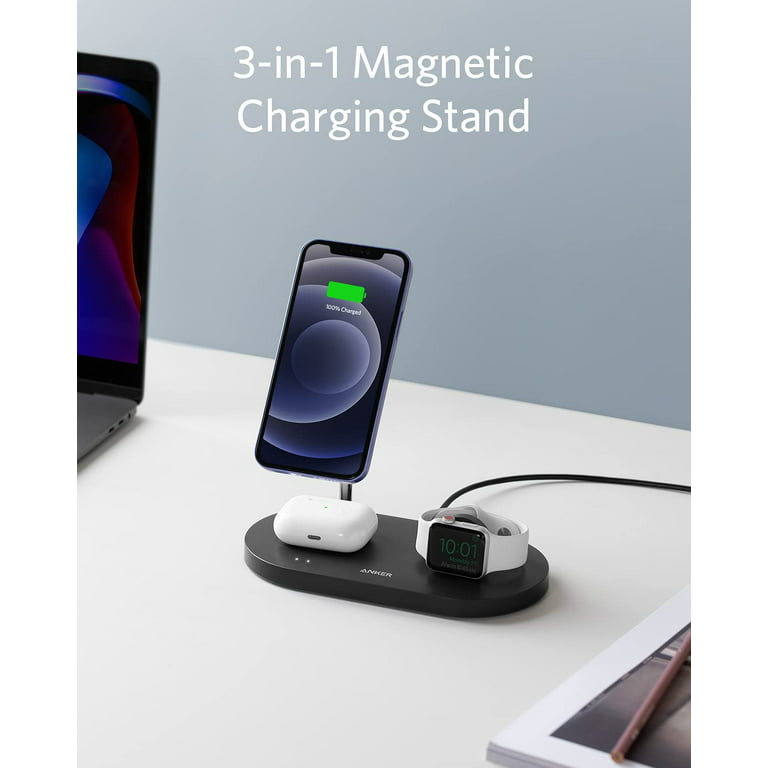 Anker 3-in-1 Cube Wireless Charger with MagSafe