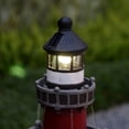 thumbnail image 6 of Teamson Home Outdoor Solar Light House Fountain with Rotating LED Light, Red/White, 6 of 9