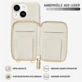thumbnail image 3 of Funda tipo Cartera para iPhone 13 con correa para El hombro en cuero suave, 3 of 5