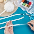 thumbnail image 4 of 1 skein 22 Yards Corset Boning Underwire Casing Channeling Ribbon Fabric Covered Boning for Corset Busk Hollow Webbing Garment Making Supplies for Sewing Handicrafts 3/8" Wide White, 4 of 8