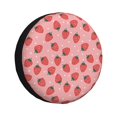 thumbnail image 1 of Fotbe Strawberries Funda de Llanta de Repuesto con Estampado, Engrosada, Ajuste Universal para Jeep, Remolque, RV, SUV, Camión-14 inch, 1 of 6