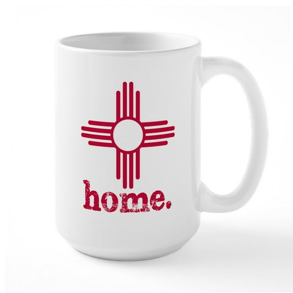 CafePress - New Mexico Home - 15 oz Ceramic Large White Novelty Mug