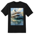 thumbnail image 2 of Plus Size Shirt for Women Black Tops for Women Short Sleeves Shirt for Women Belle Louisville Riverboat T Shirt Crewneck Shirt for Women XL, 2 of 5