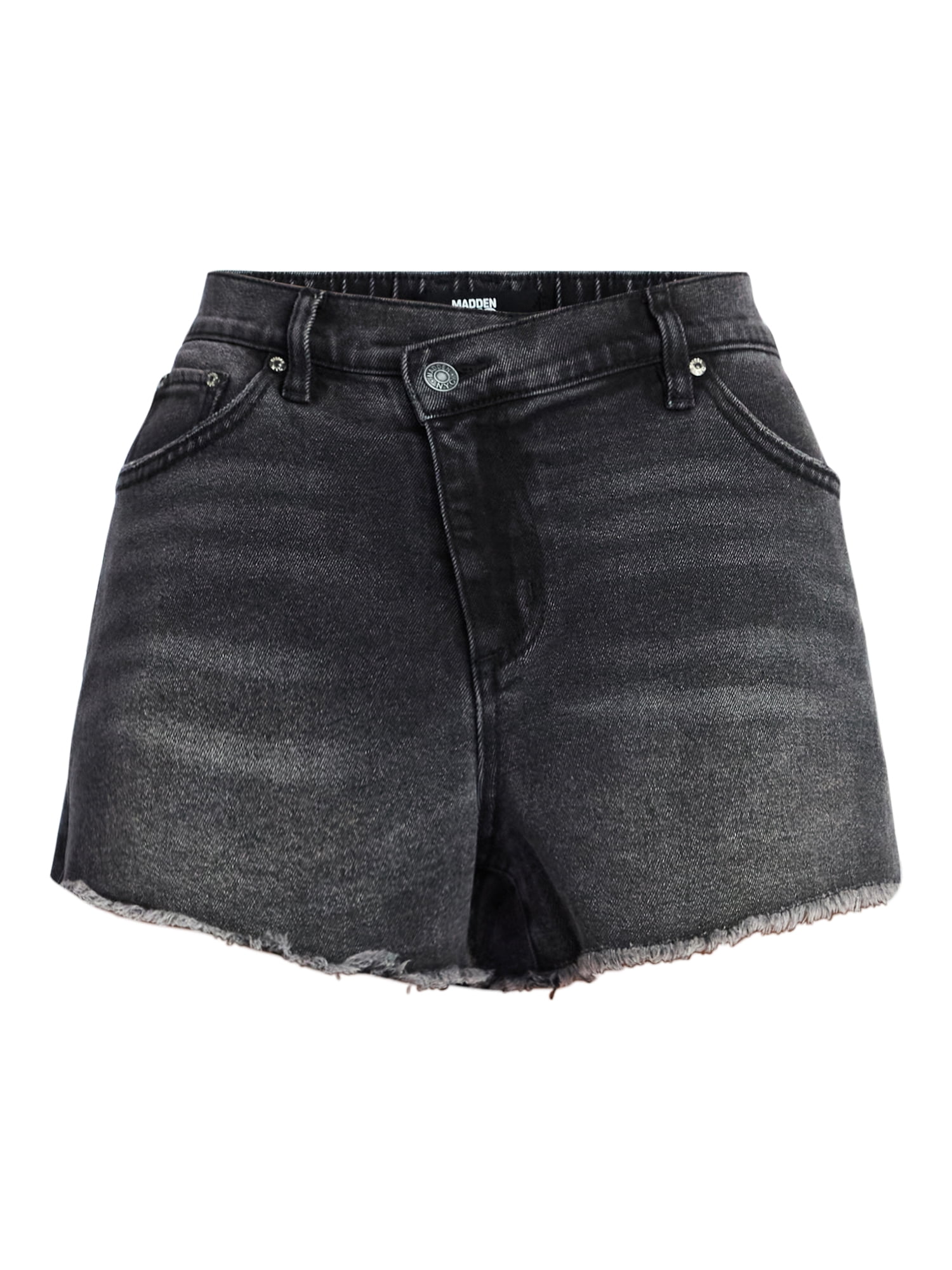 Madden NYC Women's X Waist Denim Shorts, Sizes XXS-XXL