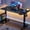 Black, variant on Veken 55 Inch Large Electric Standing Desk, Gaming Table, Black | Height Adjustable Sit Stand Up Computer Tables for Home Office, Study , Writing, Suit students, employees and group work