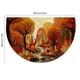 thumbnail image 3 of Felpudo Semicircular con Forma de Calabaza y Hoja de Arce para Puerta de Entrada de Porche de Acción de Gracias, 3 of 6