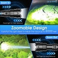 thumbnail image 4 of Juyafio Rechargeable Flashlight, 300,000 High Lumen,5 Light Modes, USB-C Fast Charging, Waterproof Portable Flashlight for Camping, Emergency, Home and Outdoor Use, 4 of 14