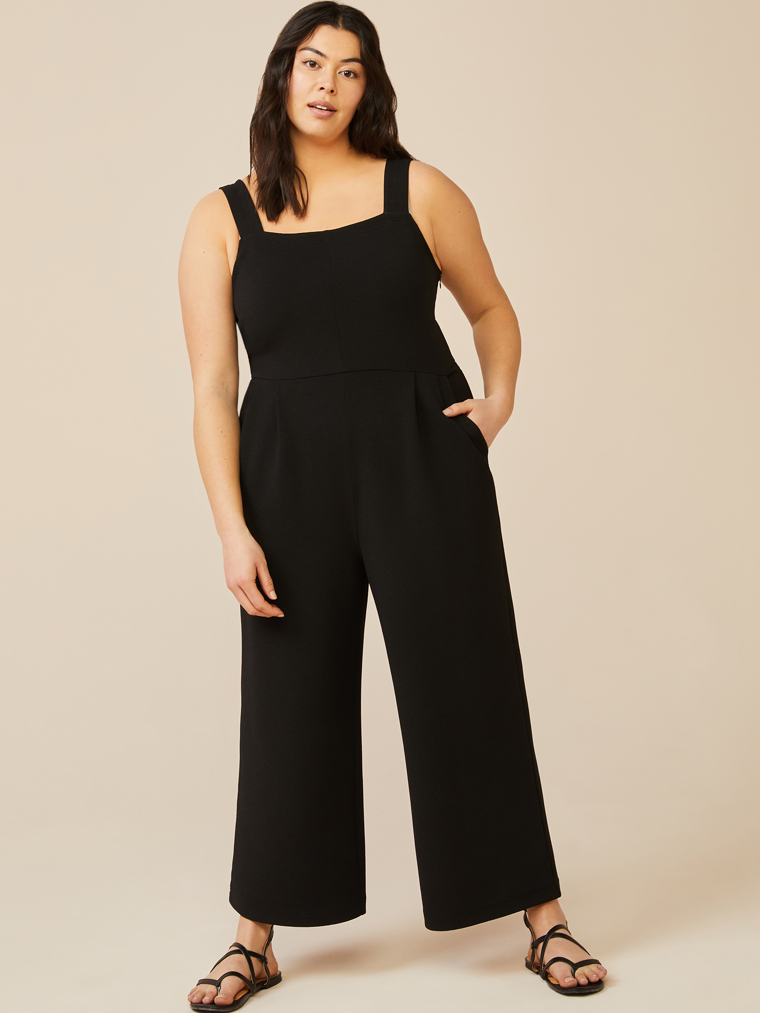 Free Assembly Women’s Wide Leg Playsuit - image 3 of 6