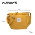 thumbnail image 2 of Bolsos de mano Bolsos de lona Bolsos de mano Bolso de pana Bolso bandolera con cremallera Bolso de hombro Bolso bandolera informal para el trabajo Universidad Compras Mujeres, 2 of 5