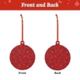 thumbnail image 2 of Pofeuu Red Glitter Print Christmas Decorations Christmas Ornaments Round Acrylic Flat Hanging Pendant Xmas Hanging Decoration-Round Shape, 2 of 7