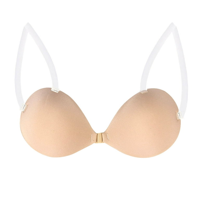 Push up Bras for Women Sticky Less Self Adhesive with Nipple Covers  Wireless Push up Bra for Womens Beige C