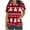 1-Red, variant on JINGWANGYHBD Womens Nurse Uniforms Printed Christmas Scrub Tops Stretchy Loose Shirts with 2 Pockets V-neck Lightweight Uniform Top Trendy Casual Shirt