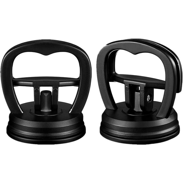 2 Pieces Car Dent Puller Suction Cup Car Dent Repair Tools Car Dent Removal Tools Auto Dent Puller Suction Cup for Car Dent Repair, Small Objects Moving and Lifting, Black