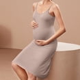 thumbnail image 5 of Ahabrexf Women's Maternity, Sleeveless Soft Stretch Camisole Dress for Pregnancy Nursing with Adjustable Straits and A-Line Hem Casual Home Loungewear Or Layering Essential in Neutral Colors, 5 of 7
