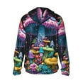 thumbnail image 2 of Picia Colorful Mushroom Women's Men's UPF 50+ Sun Protection Hoodie Shirt Long Sleeve SPF Fishing Outdoor UV Hiking Lightweight Shirts-XX-Large, 2 of 9