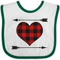 thumbnail image 3 of Inktastic Buffalo Plaid Valentines Day Heart Boys or Girls Baby Bib, 3 of 4