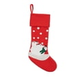 thumbnail image 2 of Wzzjkit Chaussettes de Noël Blanches et Rouges, Décoration de Noël Mignonne, Grands Sacs Cadeaux, Sacs à Bonbons, 2 of 6