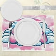 thumbnail image 3 of Ambesonne Pink Place Mats Set of 4, Girly Gamer Concept Controller, Standard Size, Purple Pale Blue, 3 of 5