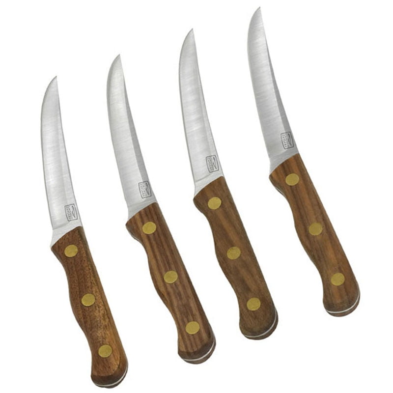 Chicago Cutlery B144 4Piece Walnut Tradition Steak Knife Set Walmart