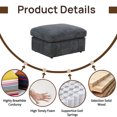 thumbnail image 6 of 38" Corduroy Modular Ottoman, 6 of 9
