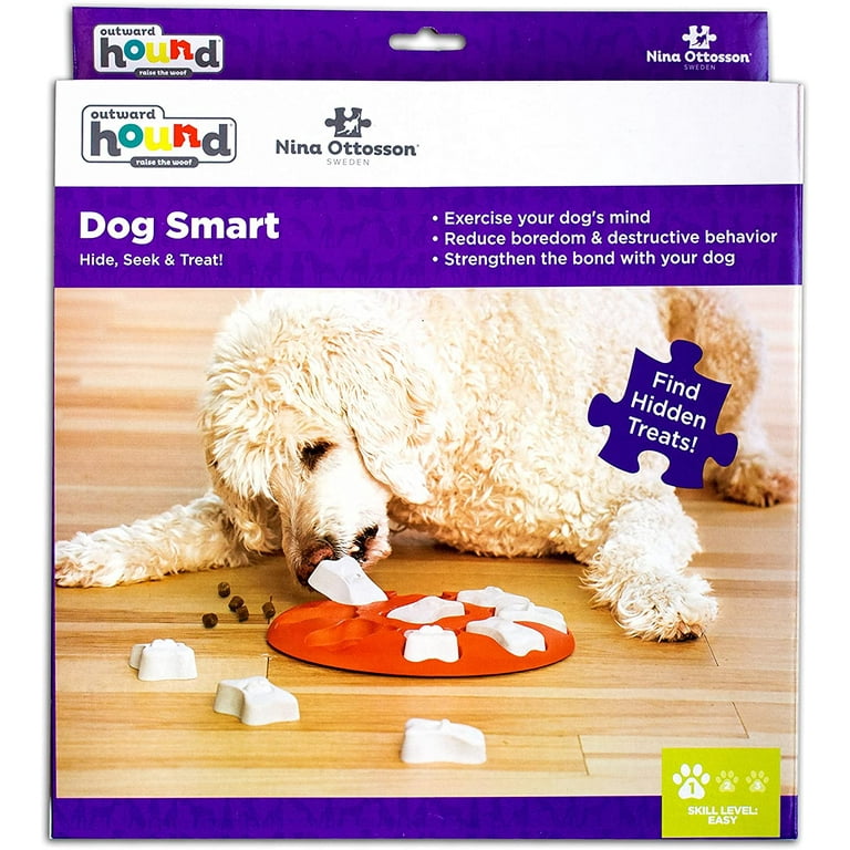 Dog Puzzle Toy Level 3 Durable Dog Puzzles for Smart Dogs, Treat Dispenser  for Training Funny Feeding, Interactive Dog Toys to Aid Pets Digestion, IQ  Games & Mental Enrichment : : Pet