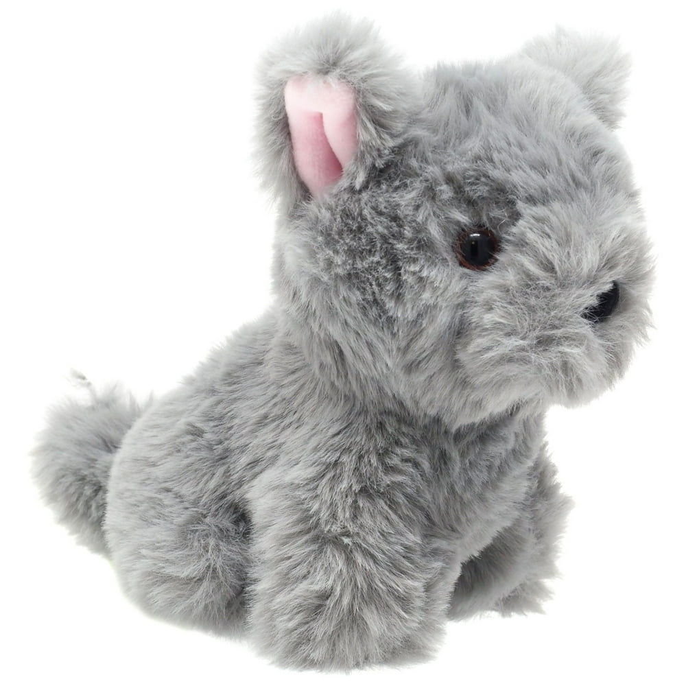World's Softest Plush Grey Dog Plush