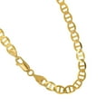 thumbnail image 3 of JewelStop 10k Solid Yellow Gold 3.2mm Mariner Link Chain Necklace, Lobster Claw- 24", 3 of 6