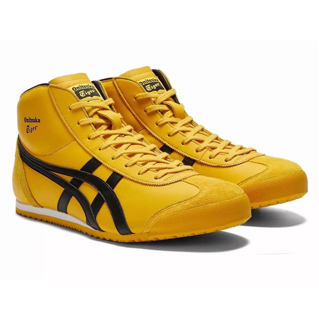 Onitsuka Tiger MEXICO Mid Runner Unisex 1183B577 751 YELLOW/BLACK NEW