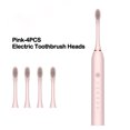 thumbnail image 3 of Nuevo cepillo de dientes eléctrico de 6 modos, cabezal de cepillo sónico para adultos, cepillo con temporizador, cargador USB, cepillos de dientes recargables, juego de cabezales de repuesto, 3 of 5