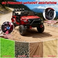 thumbnail image 6 of CASEMIOL 24V Kids Ride On Car Truck w/ Remote Control & 2 Seater, 400W Electric Battery Powered Ride on Toys w/ Spring Suspension, 2 Speeds, Bluetooth, MP3, LED Lights Gift for Girl Boy, Red, 6 of 8