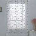 thumbnail image 4 of 1Pc Embroidered Leaf Kitchen Valance Curtain Also for Bedrooms, 4 of 6