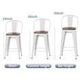 thumbnail image 2 of Andeworld  farmhouse bar stools ,counter height bar stools set of 4 - Set of 4 White 30INCH Bar Height N/A 350 lbs, 2 of 5