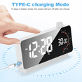thumbnail image 4 of Alarm Clock with : Digital Desk Clock Battery Operated Countdown for Study Office-Alarm Clocks for Bedrooms White, 4 of 7