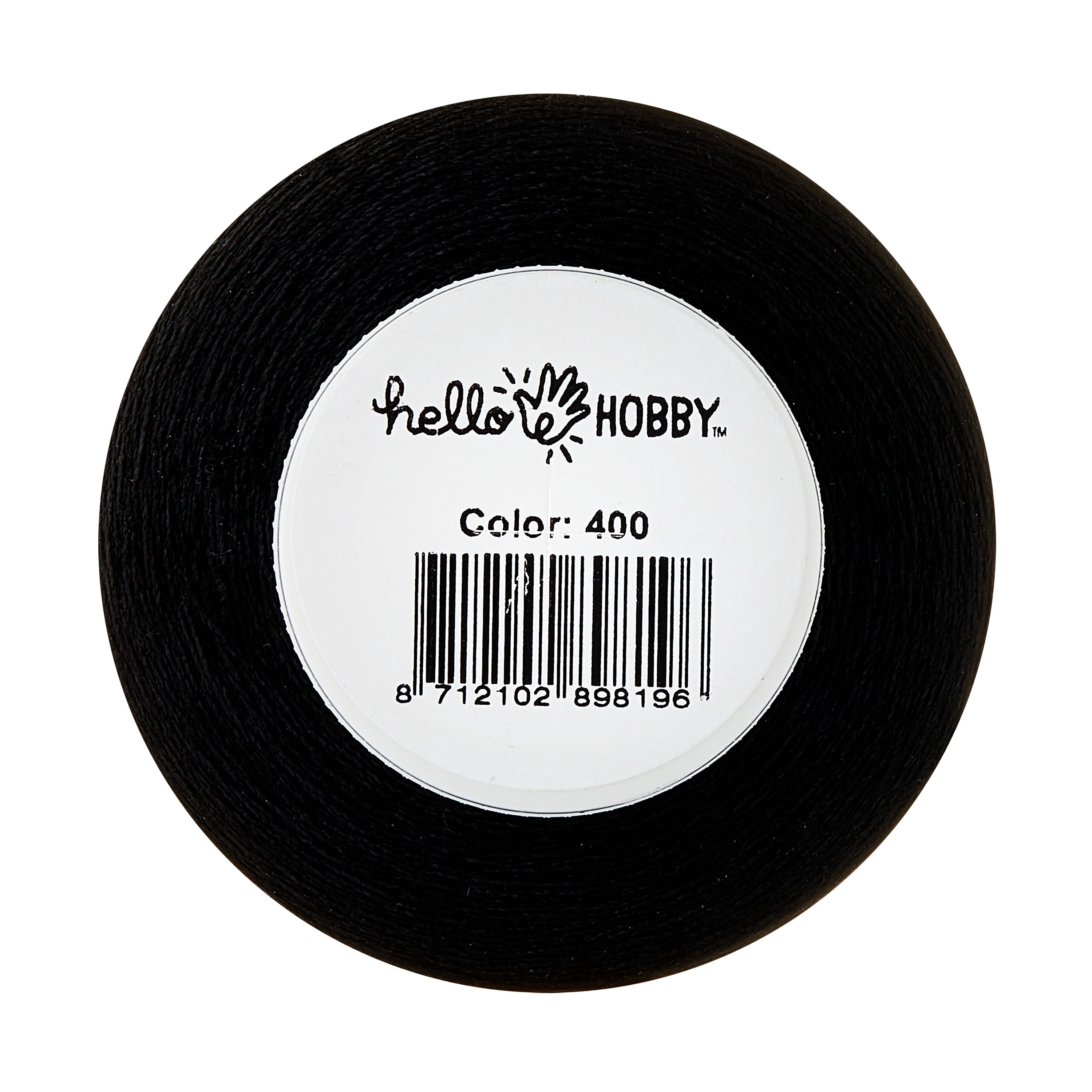 (3 pack) Hello Hobby Black 100% Polyester Overlocking Thread, 3000 Yards