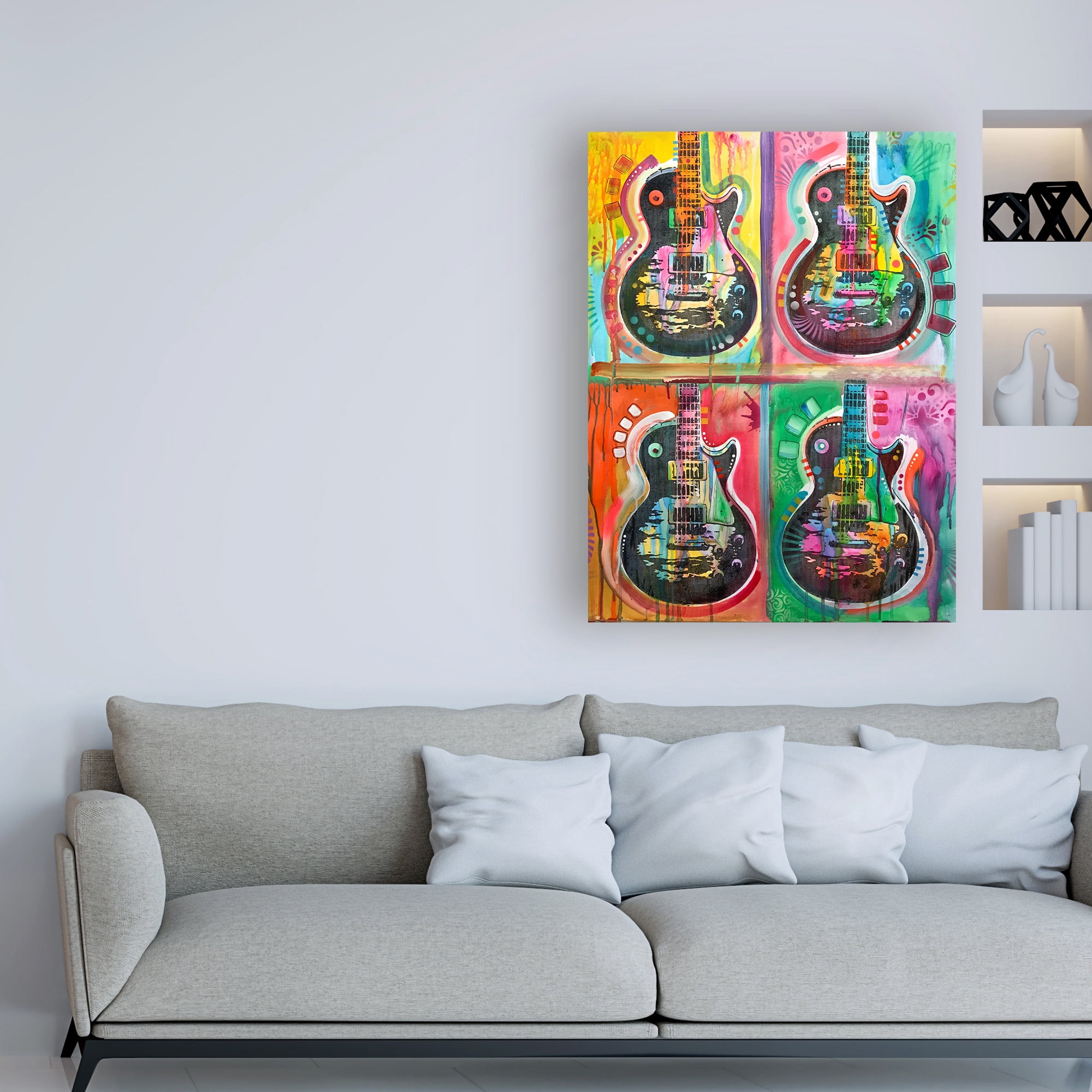 Trademark Fine Art 'Les Paul 4Up' Canvas Art by Dean Russo