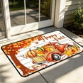 thumbnail image 4 of Zynviq 15.7" X 23.6" Area Rugs Car Thanksgiving Throw Rug Polyester Rectangular Yellow Pumpkin Washable Small Rug for Front Door, 4 of 6