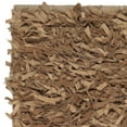 thumbnail image 3 of SAFAVIEH Leather Shag Dimitri Solid Area Rug, Light Gold, 2' x 3', 3 of 3