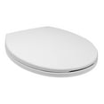 thumbnail image 4 of Heavy Duty Round Front Soft Close Toilet Seat Cover with Hassle-Free Installation Kit, Push to Quick Release Hinges, Slow Close No Slam Seat for American Standard, Kohler, Toto Toilet, White, 4 of 7