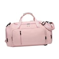 thumbnail image 4 of Bolsa de viaje de lona para llevar en el bolso para hombres y mujeres con correa ajustable y carrito Rosa, 4 of 9