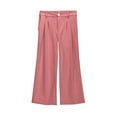 thumbnail image 5 of BLVB Girls Dress Pants Wide Leg High Waist Long Casual Trousers Kids Summer Solid Color Pants with Pockets 5-14 Years, 5 of 7