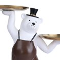 thumbnail image 3 of Bandeja de almacenamiento de estatua de oso multiusos, adorno de figurita de resina, decoración del hogar, plato de aperitivos de para Baoblaze Bandeja de almacenamiento de estatua de oso, 3 of 8