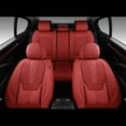 thumbnail image 6 of Coverado Red Car Seat Covers Full Set, Waterproof Faux Leather Auto Seat Protectors with Lumbar Support, Luxury Automotive Interior Accessories Universal Fit Most Cars SUV Trucks, 6 of 7