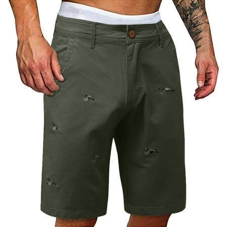 

dmqupv plus Size Cargo Pants Men Casual Multi Straight Short Pant Solid Color Outdoor Overall Trouser Scrub Pants for Men Green X-Large