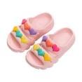 thumbnail image 4 of TAmten Girl Slides Home Slippers for Children Cartoon Soft Sole Slippers Girls Summer Comfortable Sandals(Pink,3), 4 of 7