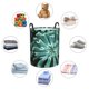thumbnail image 4 of Fotbe Teal Cactus Cesto de Ropa con Asas, Cesto Impermeable de Gran Capacidad, Bolsa de Lavado para Dormitorio, Cesto de Ropa con Ruedas y Asas-Small, 4 of 6