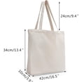 thumbnail image 4 of czcpp-Canvas Sac Fourre-Tout avec Fermeture Éclair, Lot de 3 Sacs Réutilisables en Coton Naturel 16.5X13 Pouces, 4 of 4